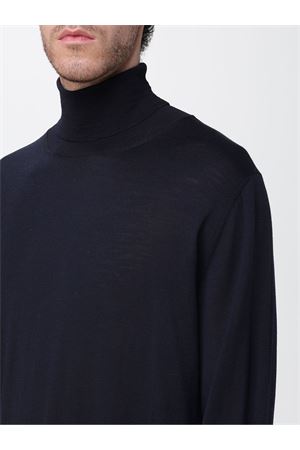 Blue merino wool turtleneck jumper ROBERTO COLLINA | 253M10003M1010